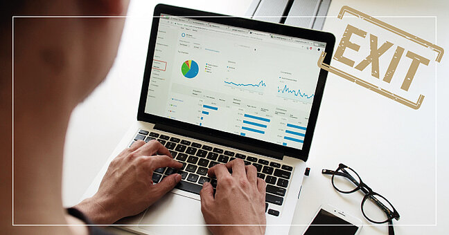 Laptop mit Datenanalyse