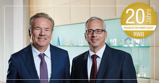 Horst Güdel, Norman Lemke, 20 Jahre RWB Group, Private Equity, Marktführer, Spezialist, Jubiläum