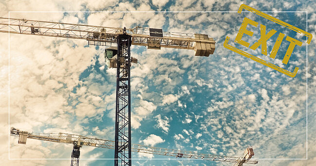 Baukräne am Himmel