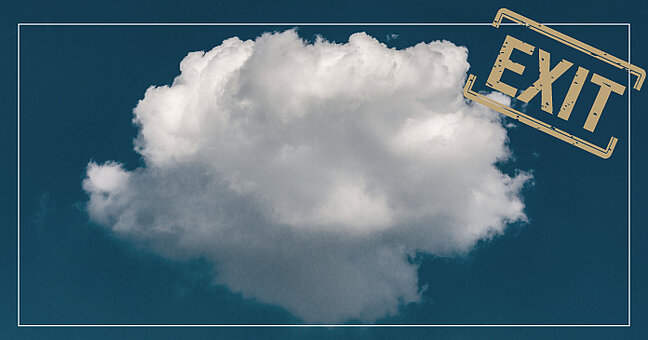 Die „Cloud“ heißt im Deutschen „Wolke“
