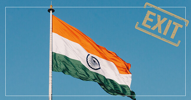 Flagge Indien