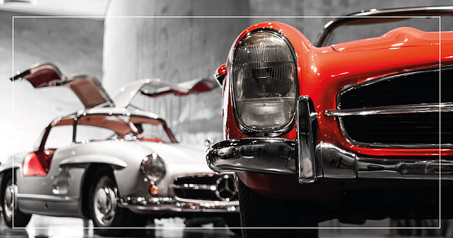 Oldtimer Autos im Museum