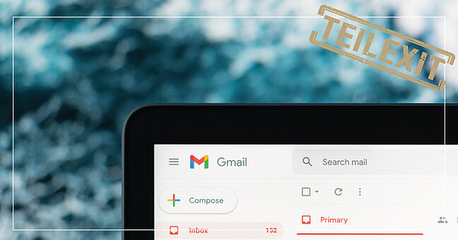 E-Mail-Programm auf dem Laptop